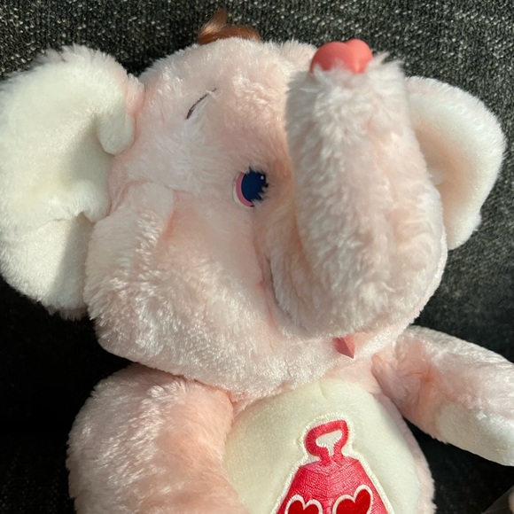 Vintage Care Bear Cousins "Lotsa Heart Elephant" 1984 Plush - Picture 6 of 9